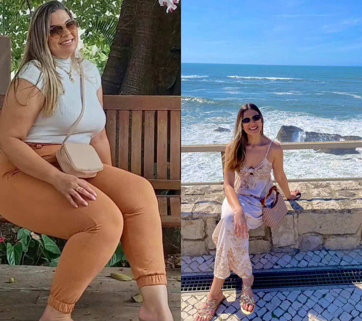Antes e depois — Brenda Catarina