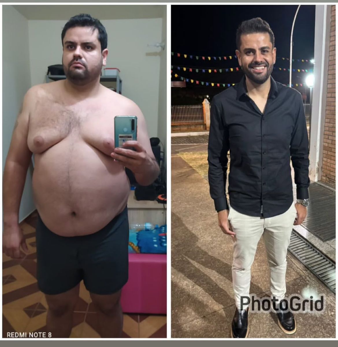 Antes e depois — Davi Santos